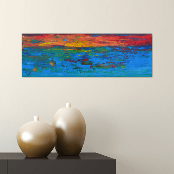 Abstract sunset