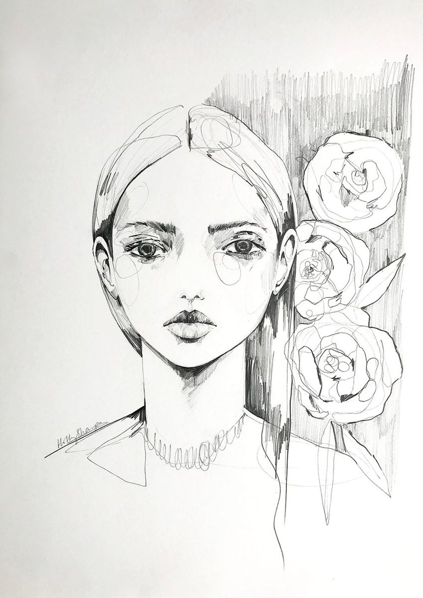 Pencil Rose by Holly Sharpe