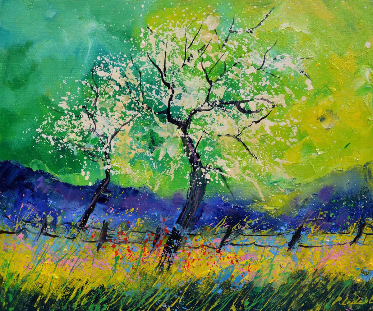 Appletree in blossom by Pol Henry Ledent