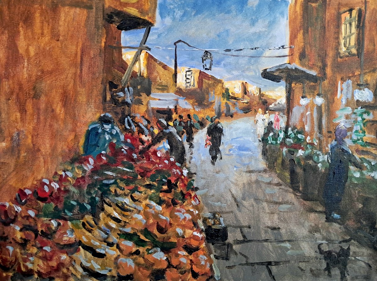  Fruit Market By Dimitris Voyiazoglou, 20 X 17, Artwork For Sale On Artfinder