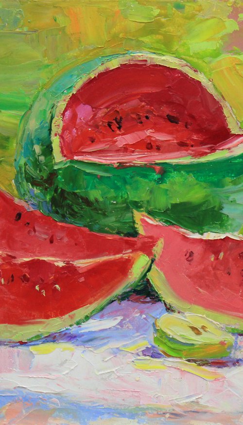 Sweet watermelon by Alisa Onipchenko-Cherniakovska