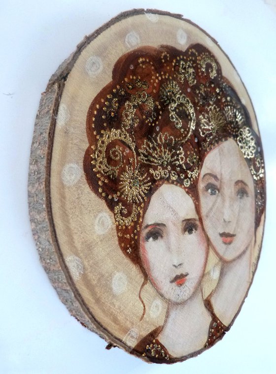 The mixed souls. on wood.