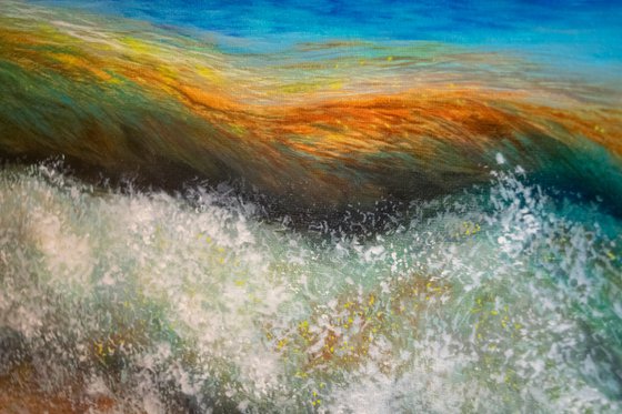 Dream Waves - Abstract Seascape in Oil