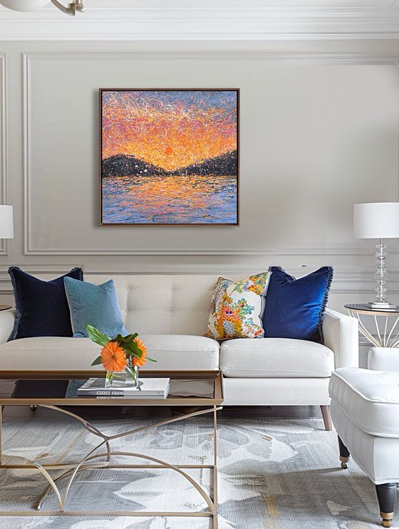 When Stillness Becomes Love - framed