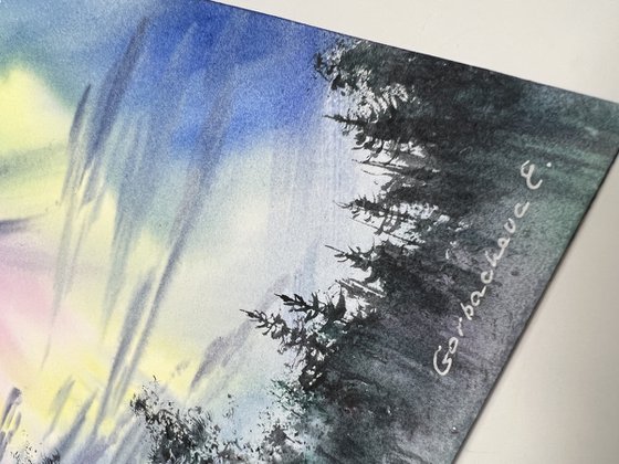 Silent Aurora (Diptych)