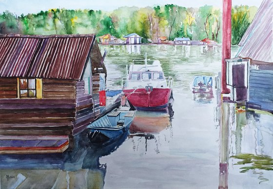 BOATS ON THE RIVER
