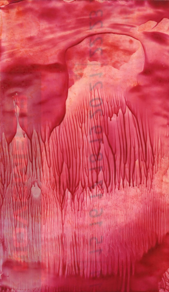 Abstract Painting By Alona Hryn, 4 X 7, Encaustic Abstract 4, Original Artwork