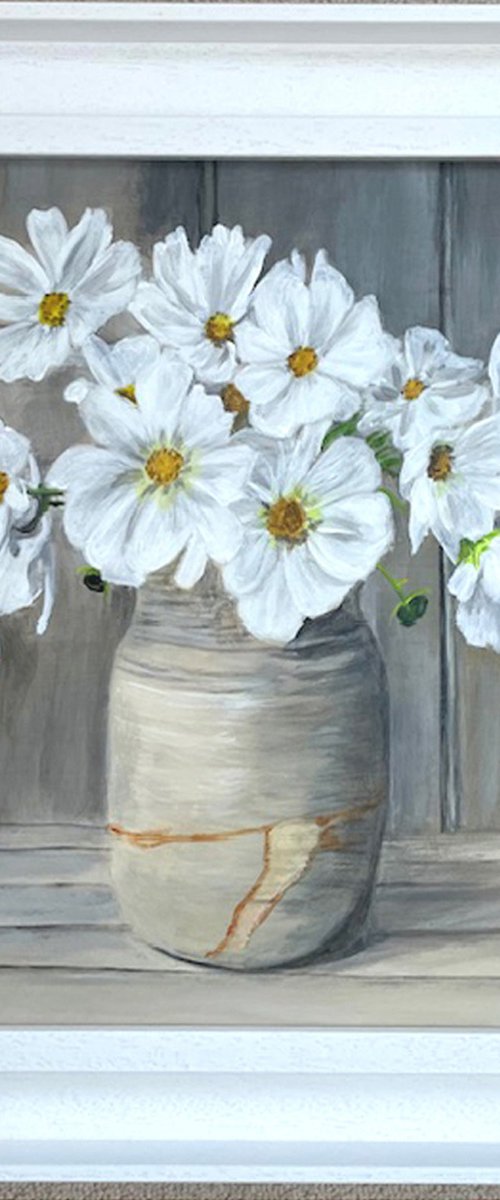 Cosmos Blooms by Anne Bannell
