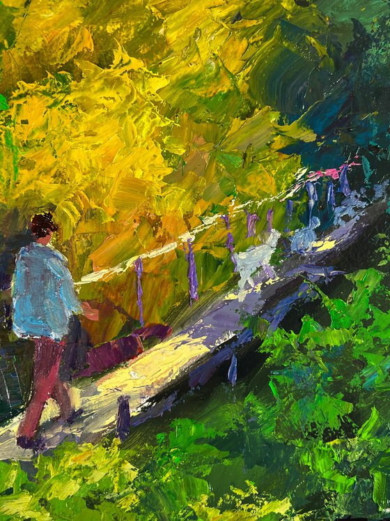 Forest Bridge over the River