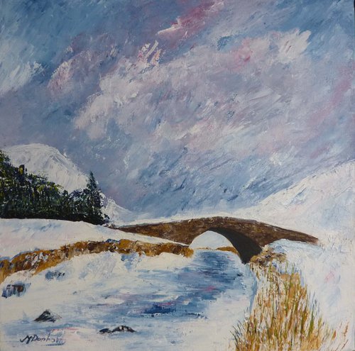 Butterbridge in Winter by Margaret Denholm