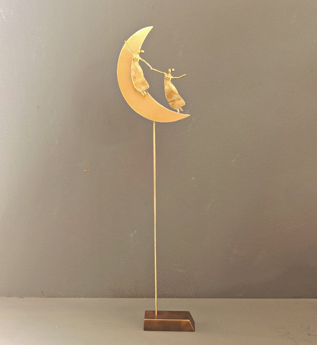 Impressionistic Portrait Bronze Sculpture By Anna Andreadi, 4 X 15, Like A Poem I, Original Artwork