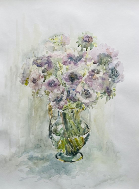 Anemones 21,6x29,5 in