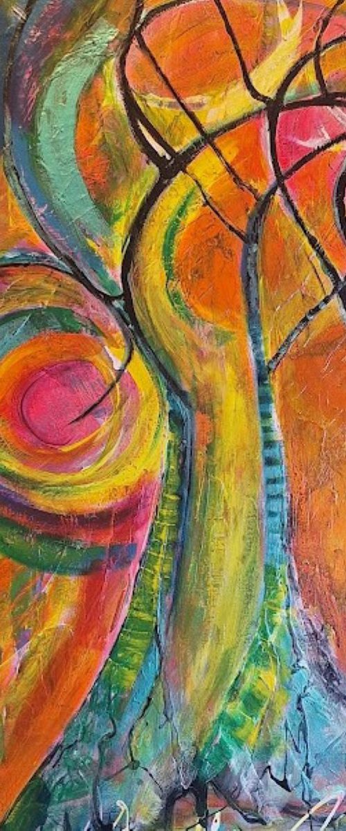 sun trees by Linda Collins Lamb