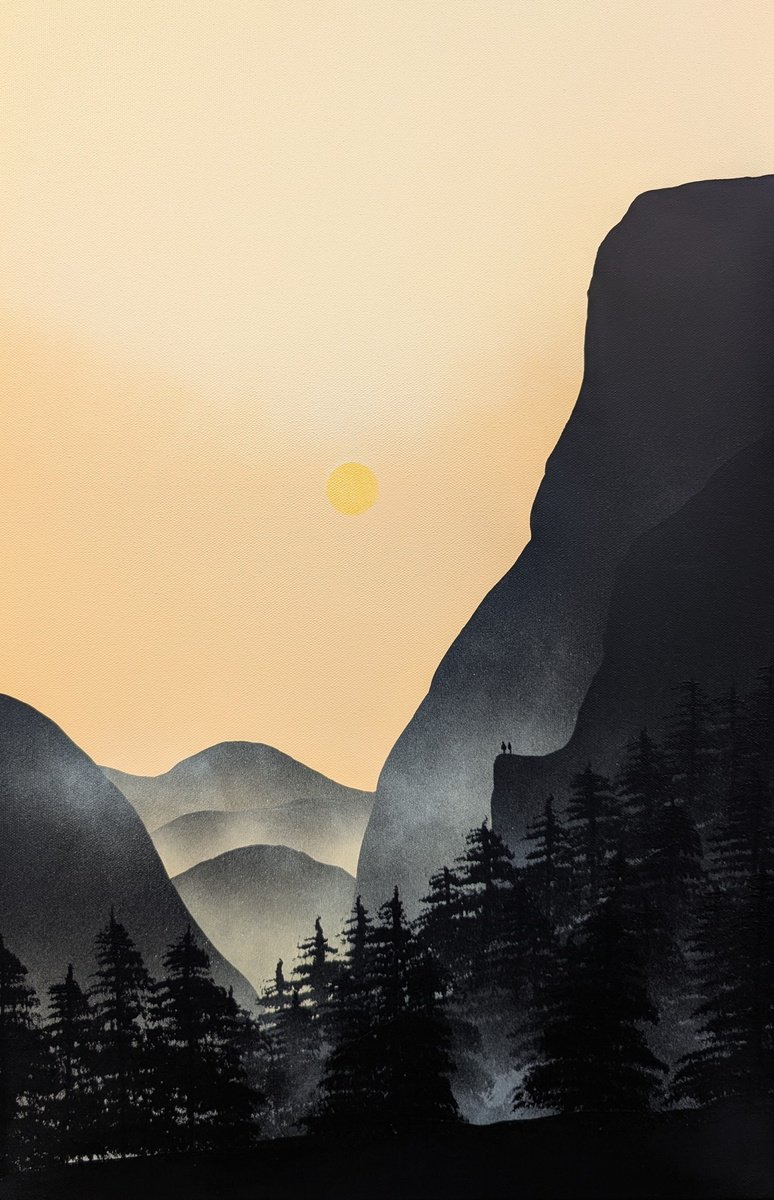 Landscape Acrylic Painting By Robert Owen Bloomfield, 16 X 24", ShaS?di?i?n 21, Original Artwork