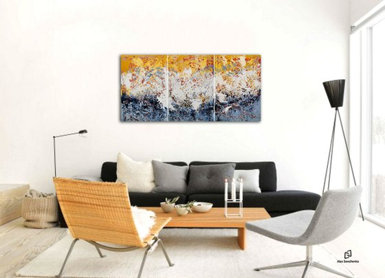 150x75cm. / abstract painting / Abstract 1163