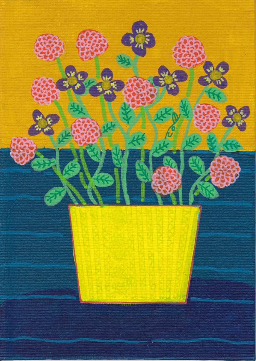 Yellow Flower Pot by Catherine O’Neill