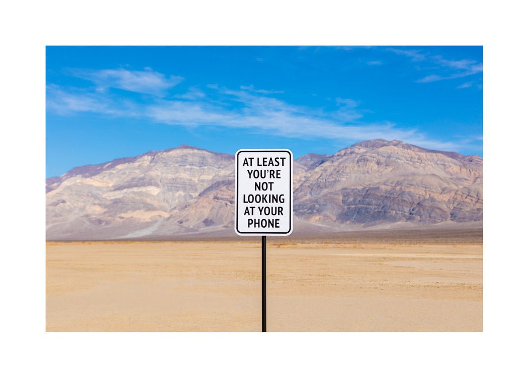 Typographic Landscape Photograph By Jack Daly, 28 X 20, Tourist Bored #9, Original Artwork