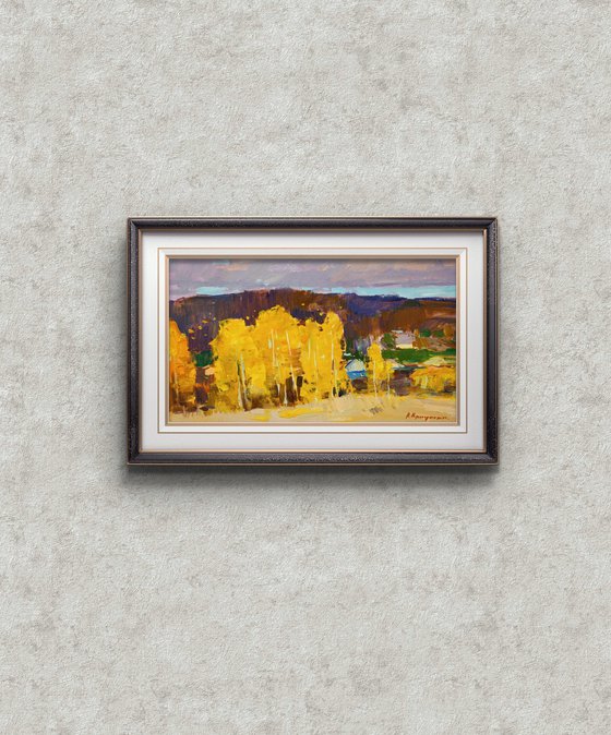Autumn day in the village