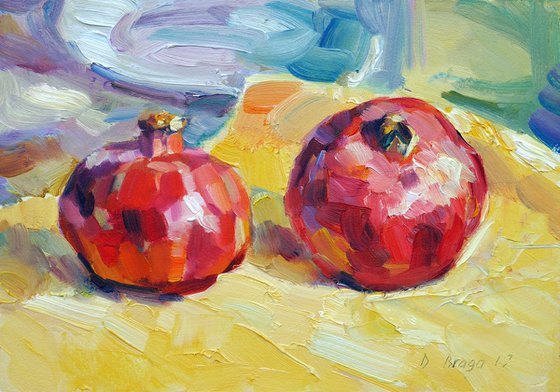 Two pomegranates