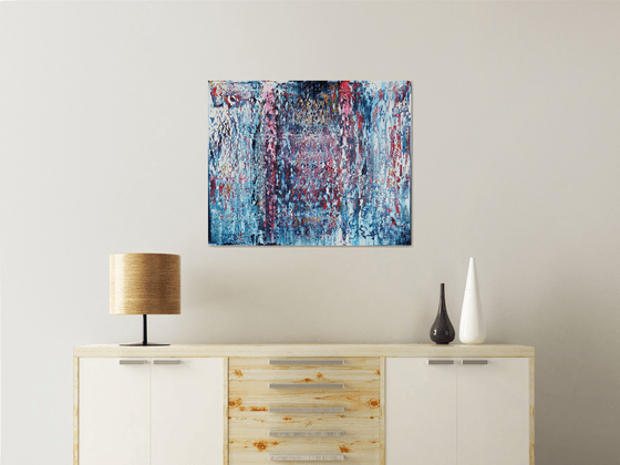 Abstract Painting Original Canvas Art Blue painting