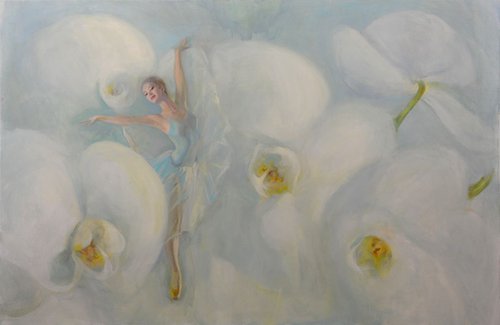 dance of the white orchid by HELINDA (Olga Müller)
