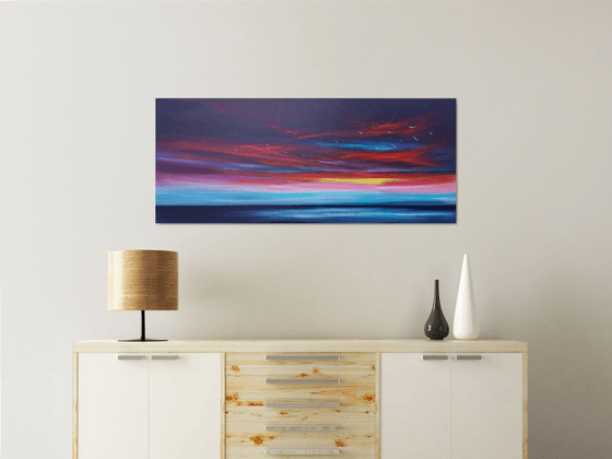 Deep Embers - seascape, emotional, panoramic