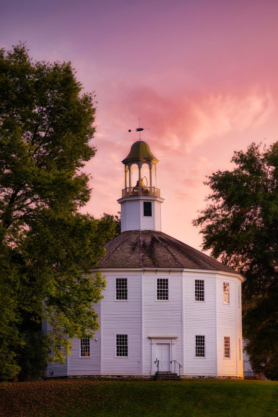 Pink Sky Over Richmond Round Church