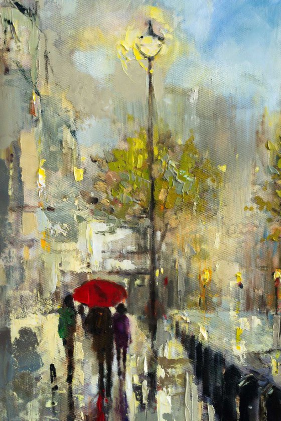 'Rainy London' Framed FREE SHIPPING