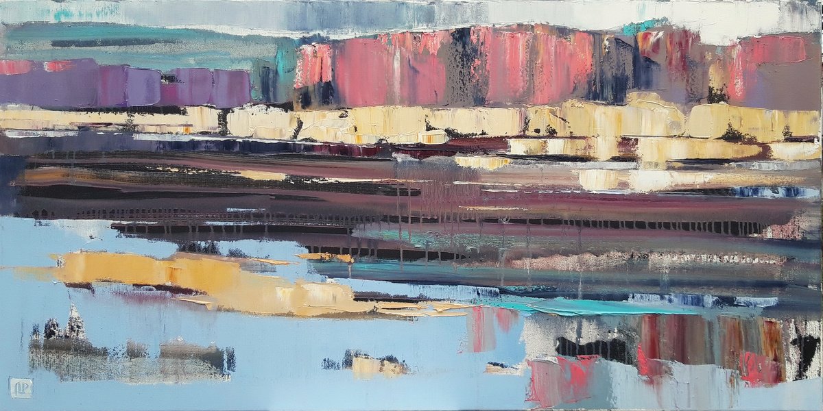 Lake. By Lesya Ros, 47 X 24, Artwork For Sale On Artfinder