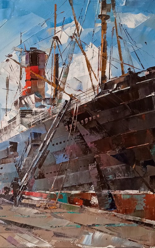 "RMS CARPATHIA" Series "Ocean Liners & Fine Art" part #4 by Volodymyr Glukhomanyuk