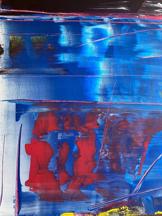 "Elevate" - Original PMS Large Abstract Acrylic Painting On Canvas - 36" x 36"