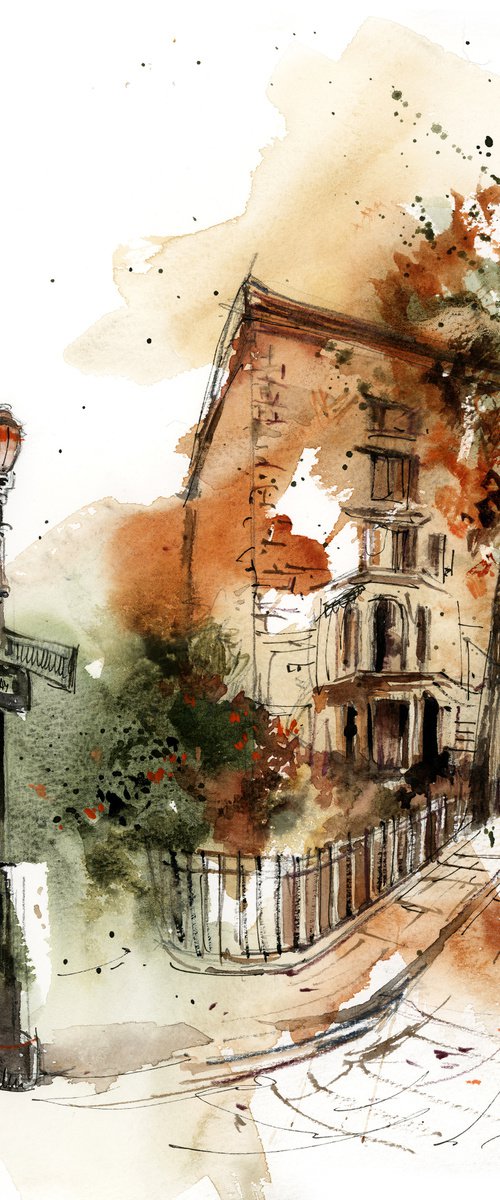Architecture Sketch by Sophie Rodionov