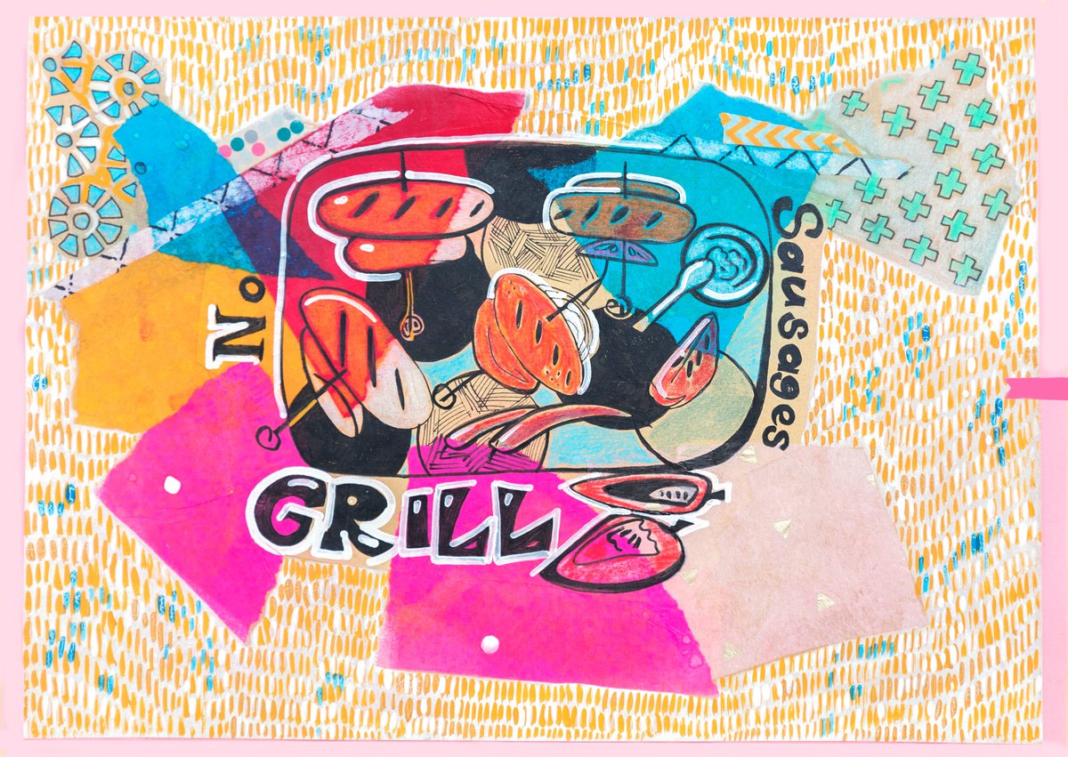 Kitchen Art 7 ( Grill ) By Ariadna De Raadt, 17 X 12, Artwork For Sale On Artfinder
