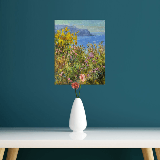 Wildflowers Above the Sea