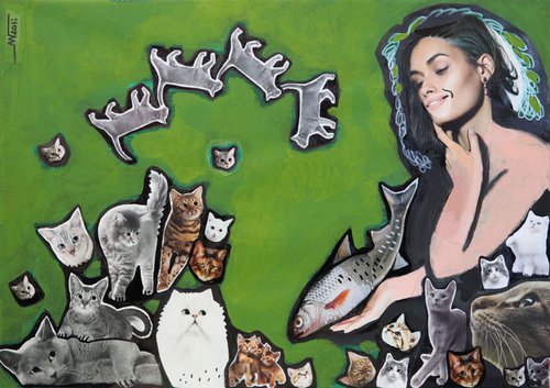 Cat lover by Marina Gorkaeva