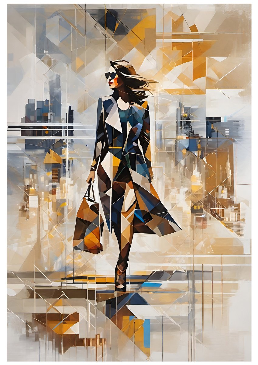 Urban And Pop Portrait Giclee Print By Misty Lady - M. Nierobisz, 12 X 17", Urban Vogue Vista, Original Artwork