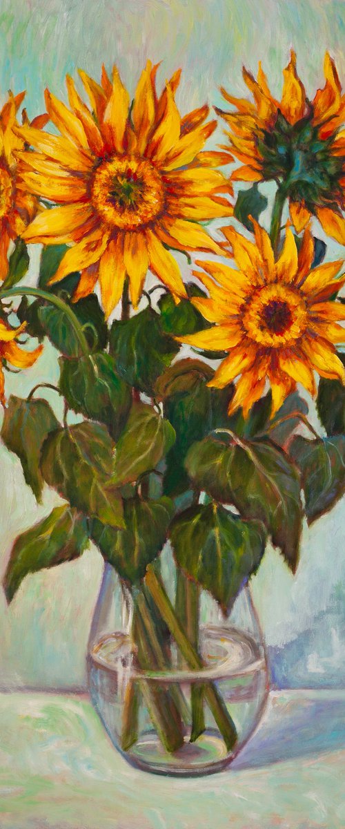 Sunflowers by Liudmila Pisliakova