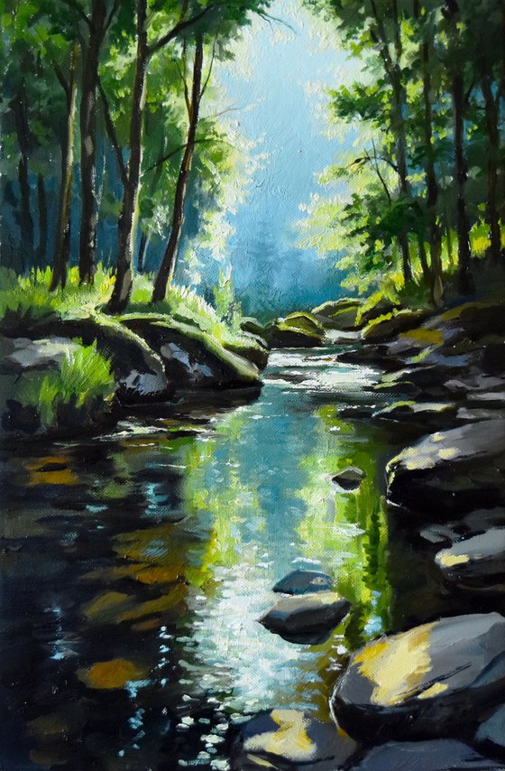 The forest river