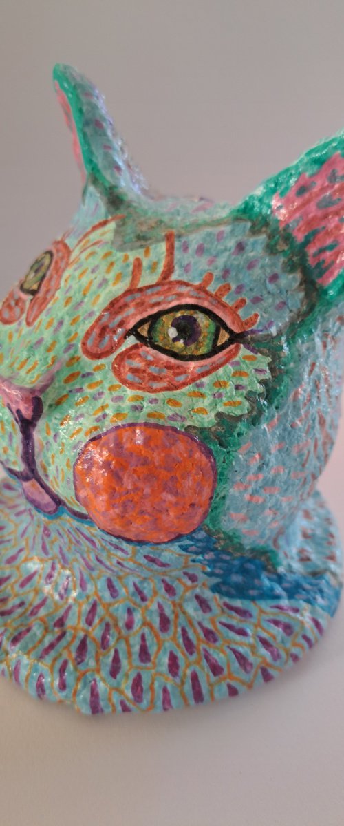 Silly cat, what are they feeding you? by Andromachi Giannopoulou