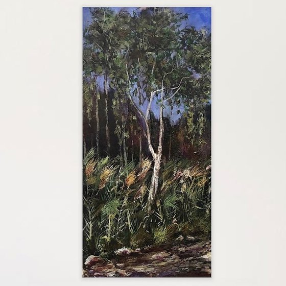 Eucalyptus Tree and Reeds