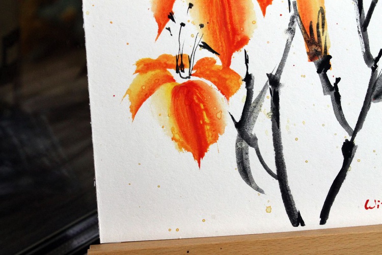 Liliana Flowers Original Watercolor Painting I Artfinder