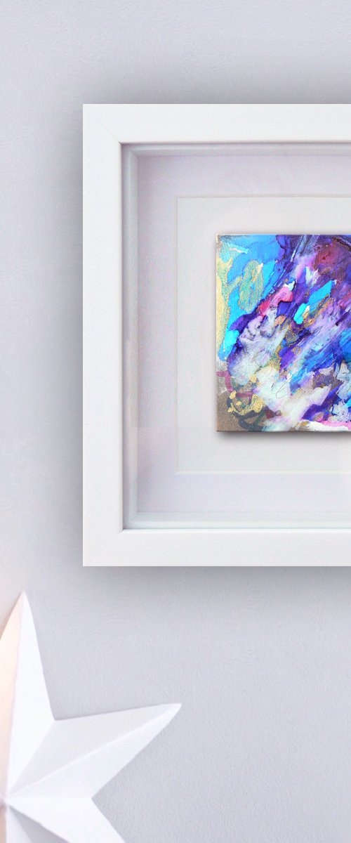 Mini original abstract #289 (original miniature abstract) by Carolynne Coulson