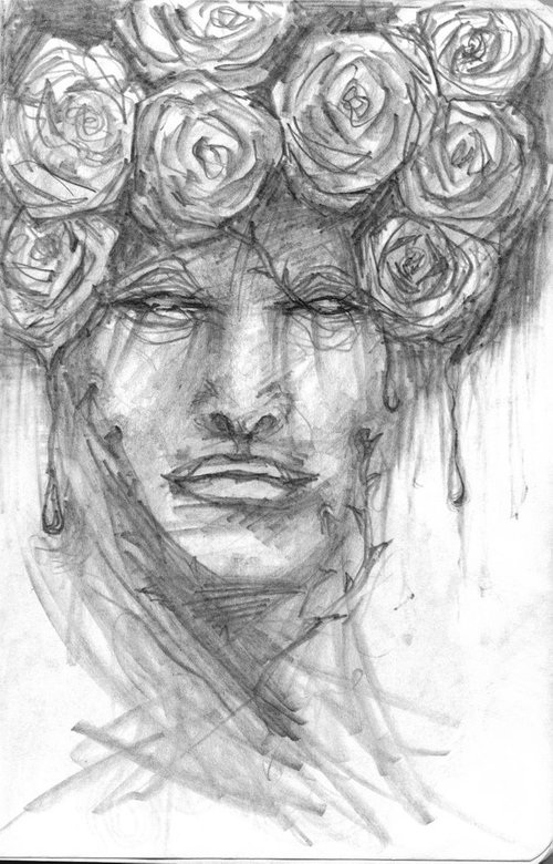 Sketch_11_(Roses) by Doriana Popa