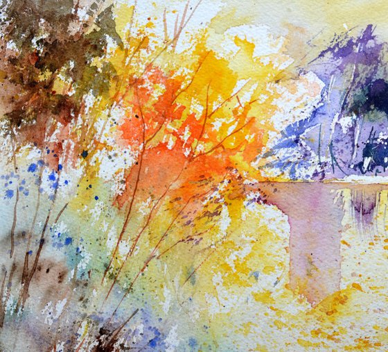 Autumn leaves  - watercolor