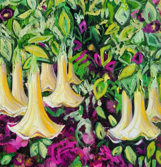 Bellflowers and Bougainvillea