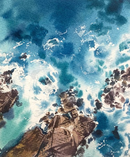Seaside from a height of flight #2 by Eugenia Gorbacheva