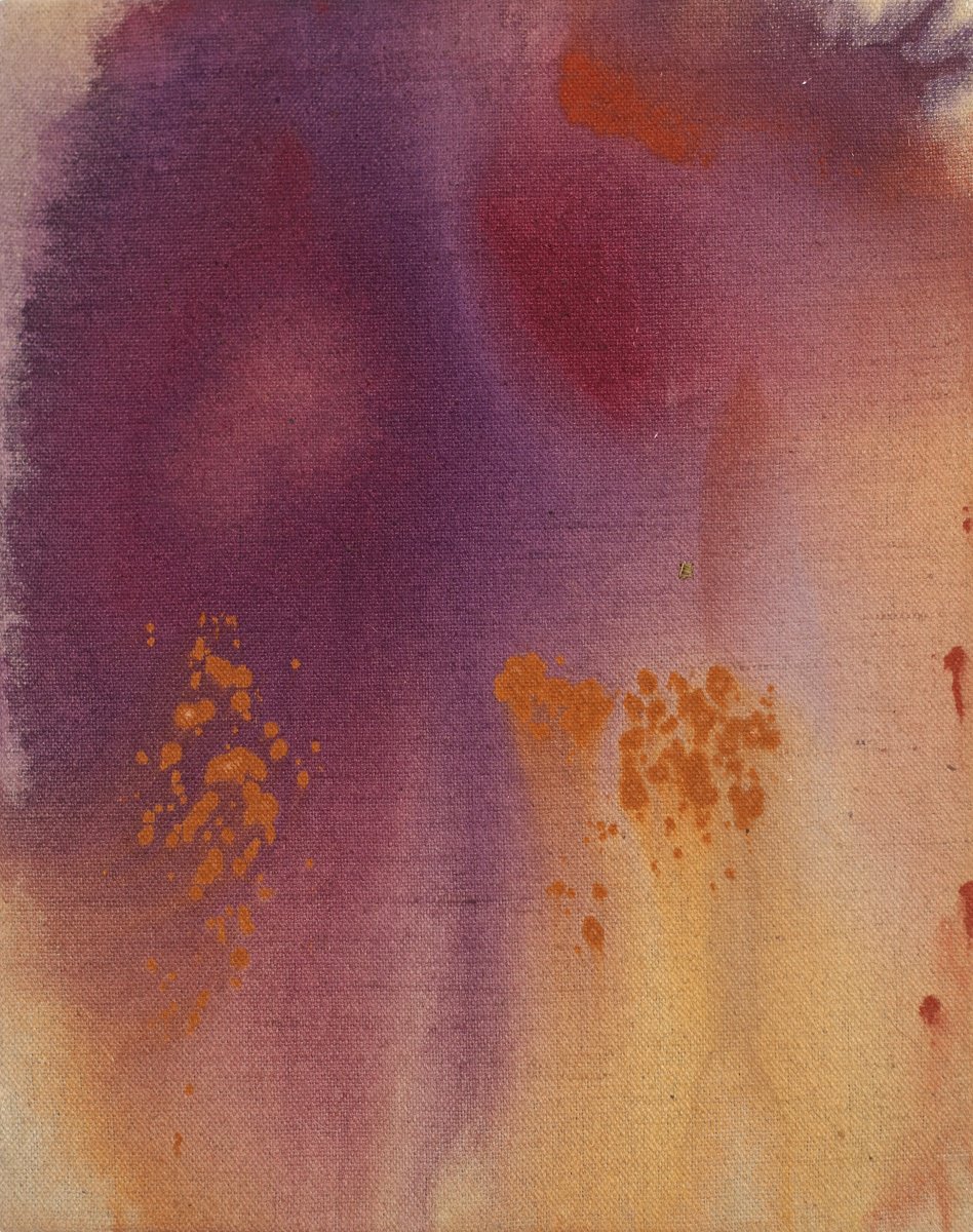 Organic Abstract Acrylic Painting By Melissa Mcgill, 17 X 21", Let Go No 1, Original Artwork