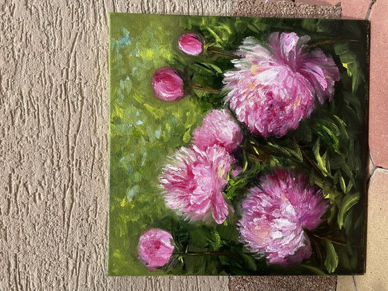 Floral gift - pink peonies