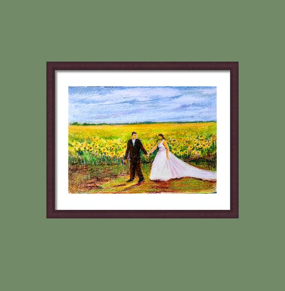 Romance in the Sunflower field