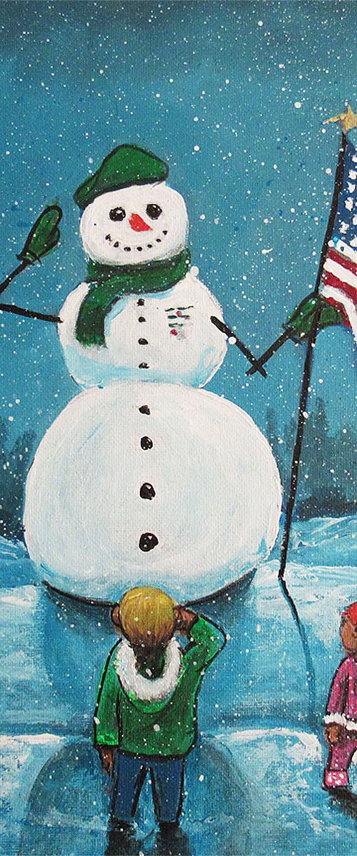 A SNOWMAN for My Heroes ! by William F. Adams